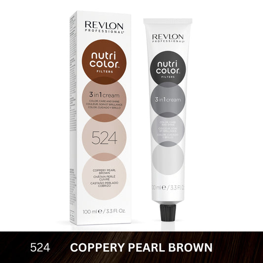 Nutri Color™ Filters 3-In-1 Hair Color - Coppery Pearl Brown 524 - 100ml