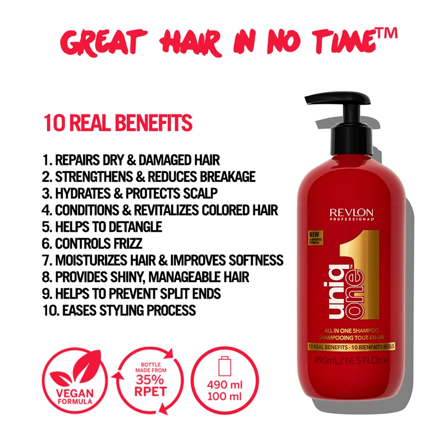 UniqONE™ All-in-One Shampoo Classic Fragrance 490ml