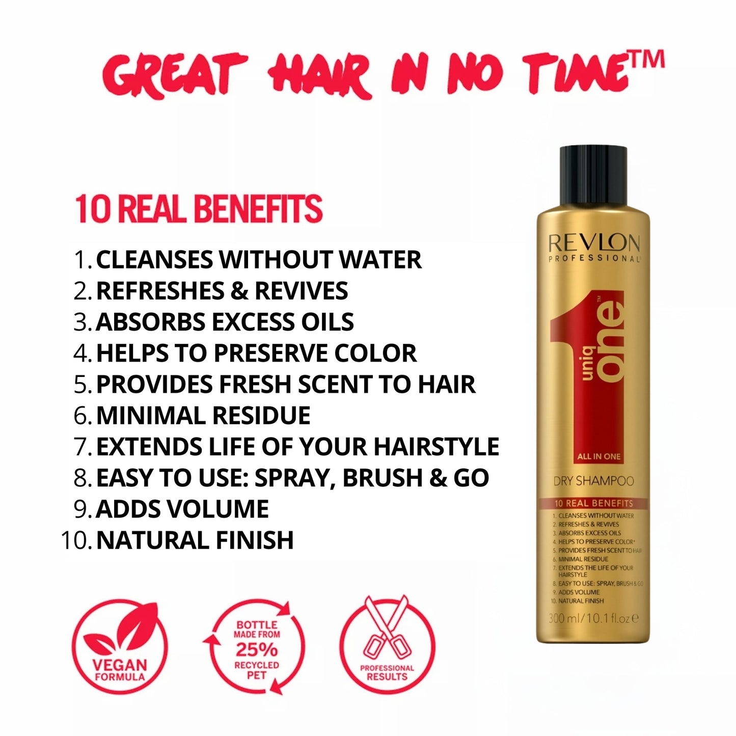 UniqONE™ All-in-One Dry Shampoo 75 / 300 ml