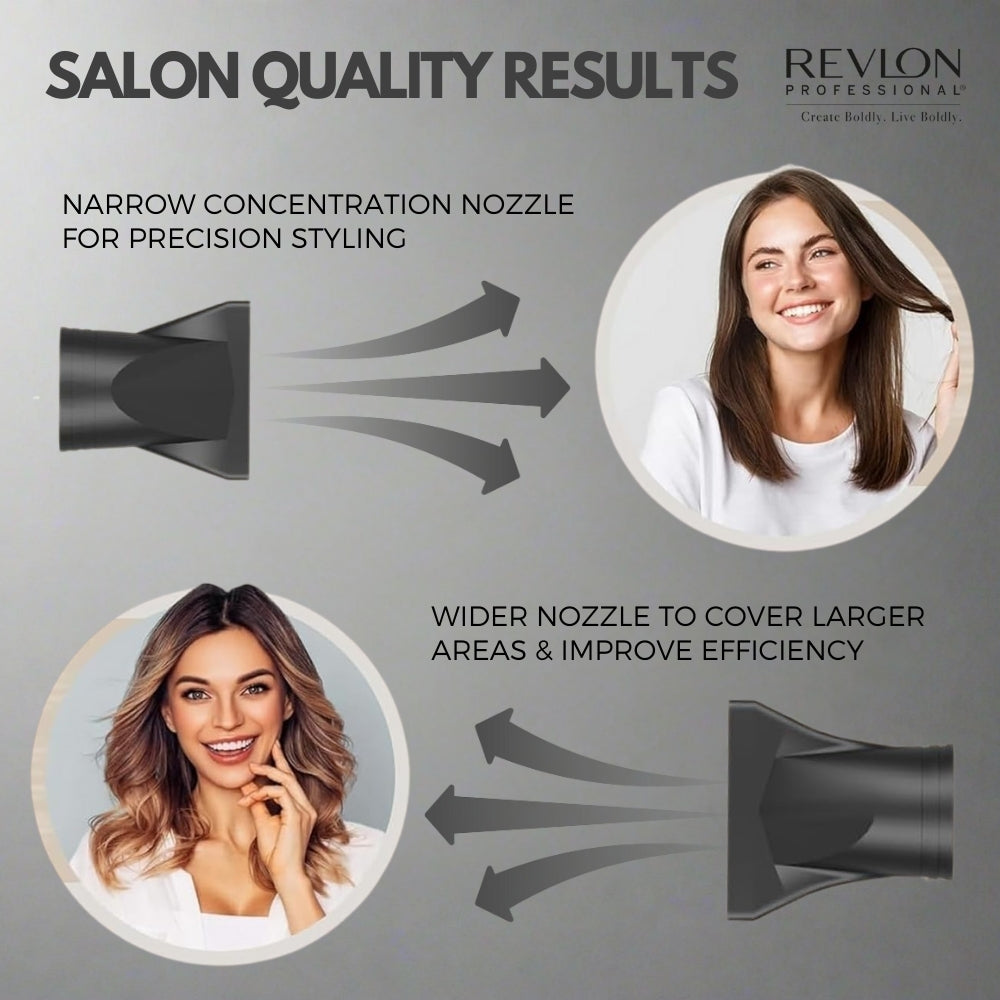™ Hair Dryer 2200W with 2 Styling Nozzles & Air Diffuser