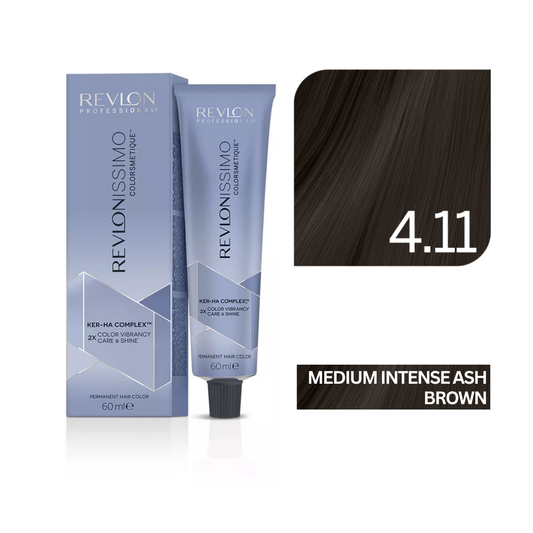 Revlonissimo Colorsmetique™ Professional Hair Color - 4.11 Medium Intense Ash Brown