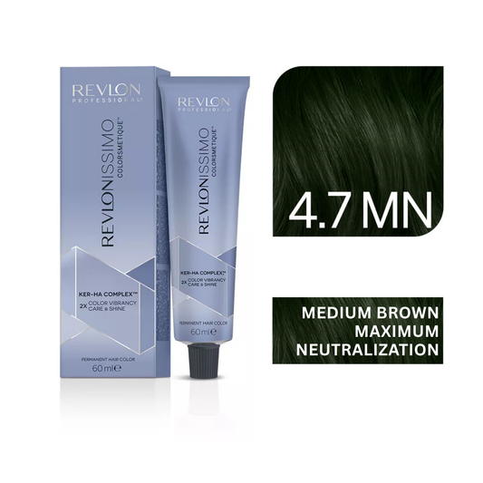 Revlonissimo Colorsmetique™ Professional Hair Color - 4.7 MN Medium Brown Maximum Neutralization
