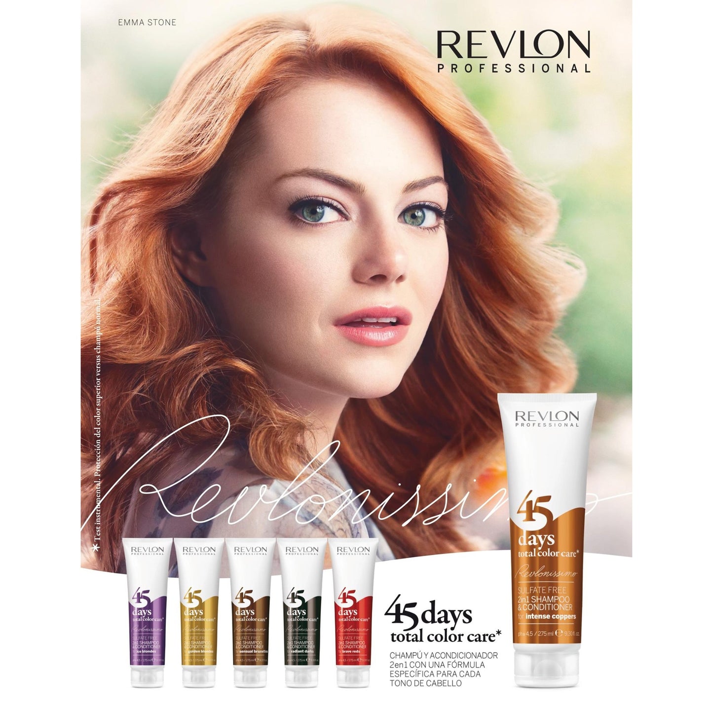 Revlonissimo™ 45 Days Total Color Care Conditioning Shampoo - Intense Coppers  275ml