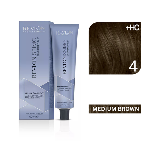 Revlonissimo Colorsmetique™ Professional Hair Color - High Coverage 4 - Medium Brown