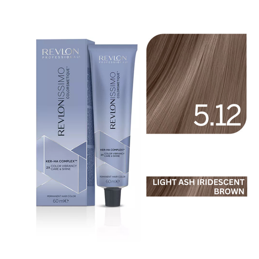 Revlonissimo Colorsmetique™ Professional Hair Color - 5.12 Light Ash Iridescent Brown