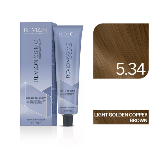 Revlonissimo Colorsmetique™ Professional Hair Color - 5.34 Light Golden Copper Brown