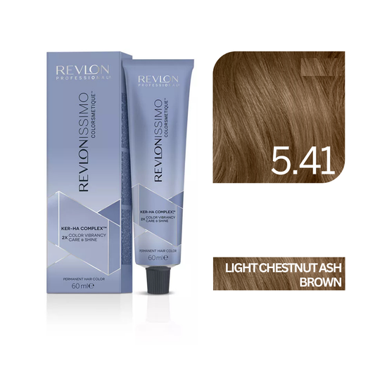 Revlonissimo Colorsmetique™ Professional Hair Color - 5.41 Light Chestnut Ash Brown