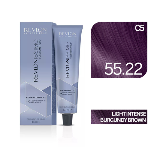 Revlonissimo Colorsmetique™ Professional Hair Color - 55.22 Light Intense Burgundy Brown