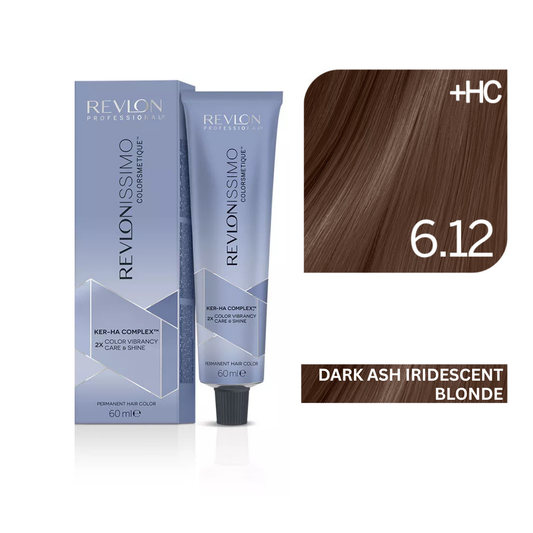 Revlonissimo Colorsmetique™ Professional Hair Color - High Coverage 6.12 - Dark Ash Iridescent Blonde