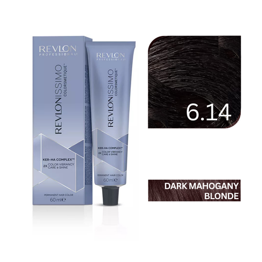 Revlonissimo Colorsmetique™ Professional Hair Color - 6.14 Dark Ash Chestnut Blonde
