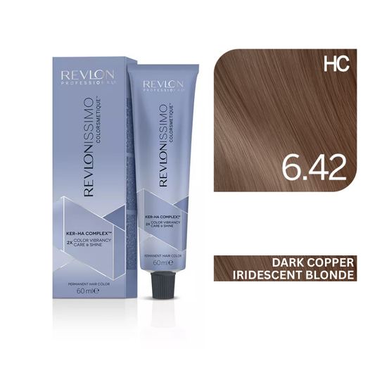 Revlonissimo Colorsmetique™ Professional Hair Color - High Coverage 6.42 - Dark Copper iridescent Blonde