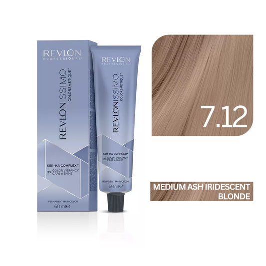 Revlonissimo Colorsmetique™ Professional Hair Color - 7.12 Medium Ash Iridescent Blonde