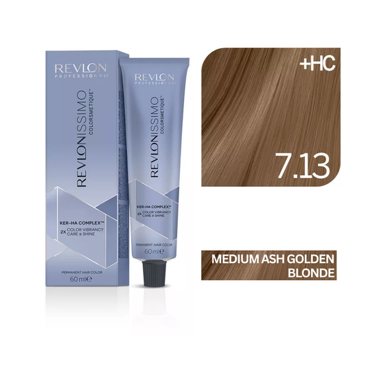 Revlonissimo Colorsmetique™ Professional Hair Color - High Coverage 7.13 - Medium Ash Golden Blonde