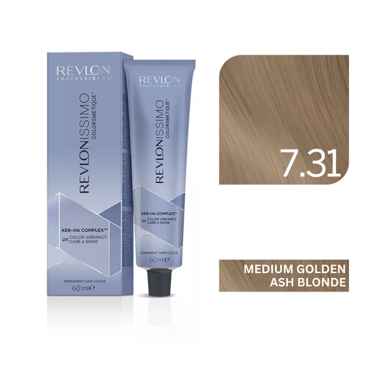 Revlonissimo Colorsmetique™ Professional Hair Color - 7.31 Medium Golden Ash Blonde