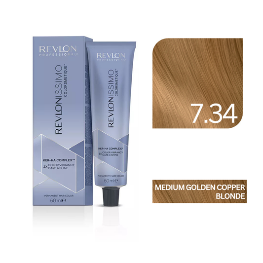 Revlonissimo Colorsmetique™ Professional Hair Color - 7.34 Medium Golden Copper Blonde
