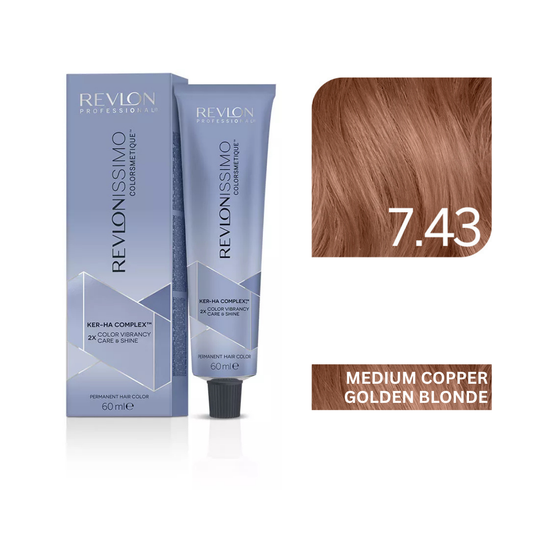 Revlonissimo Colorsmetique™ Professional Hair Color - 7.43 Medium Copper Golden Blonde
