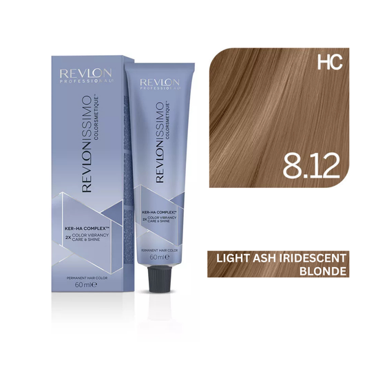 Revlonissimo Colorsmetique™ Professional Hair Color - High Coverage 8.12 - Light Ash Iridescent Blonde