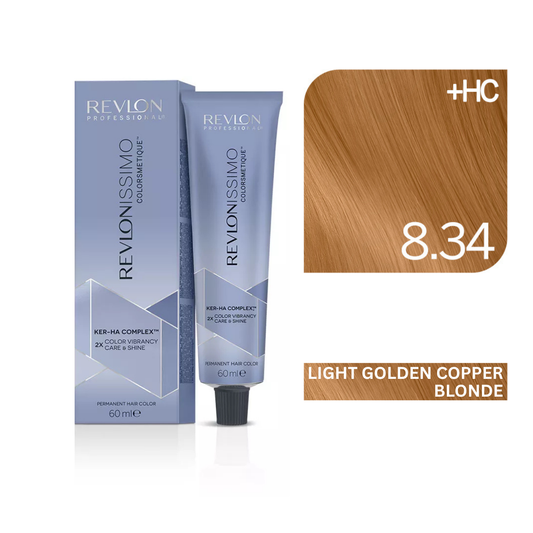Revlonissimo Colorsmetique™ Professional Hair Color - High Coverage 8.34 - Light Golden Copper Blonde