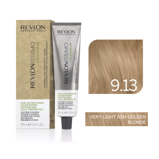 Color Sublime™ Ammonia Free -  Very Light Ash Golden Blonde Hair Color Cream Permanent Hair Color, for Salon & Home Use - Rich Shades for Grey Coverage & Vibrant Hair Color – 75ml