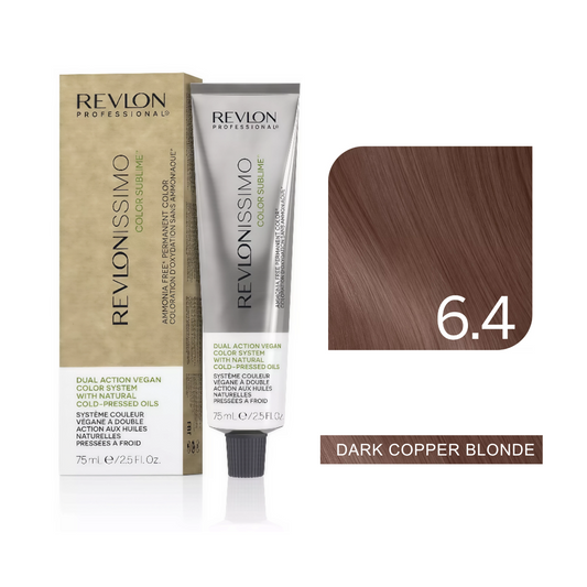 Color Sublime™ Ammonia Free - Dark Copper Blonde Hair Color Cream Permanent Hair Color, for Salon & Home Use - Rich Shades for Grey Coverage & Vibrant Hair Color – 75ml