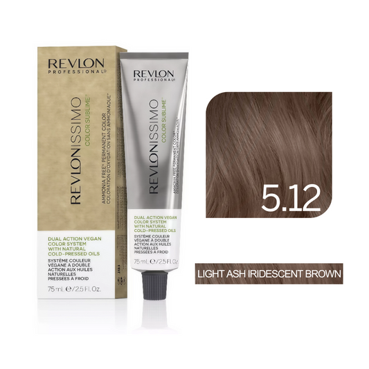 Color Sublime™ Ammonia Free - Light ash iridescent Brown Hair Color Cream Permanent Hair Color, for Salon & Home Use - Rich Shades for Grey Coverage & Vibrant Hair Color – 75ml