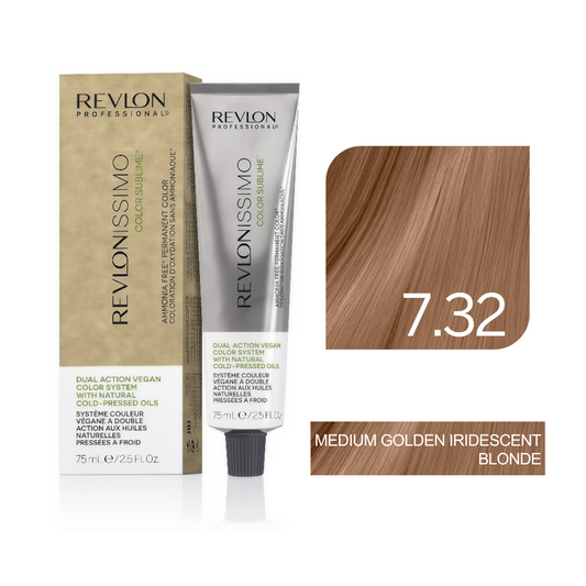 Color Sublime™ Ammonia Free -  Medium Golden Iridescent Blonde Hair Color Cream Permanent Hair Color, for Salon & Home Use - Rich Shades for Grey Coverage & Vibrant Hair Color – 75ml