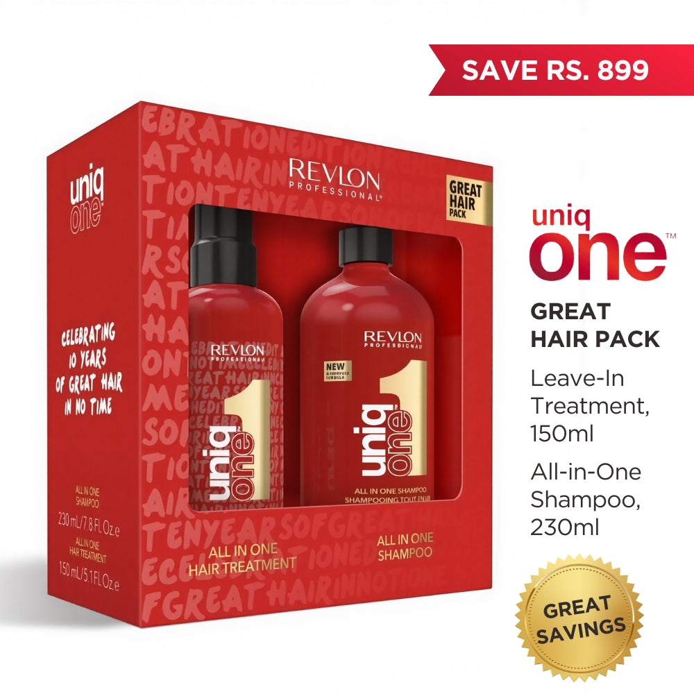 UniqONE™ DUO-PACK All-in-One Leave-In Hair Treatment Classic Fragrance 150ml + Shampoo 230ml