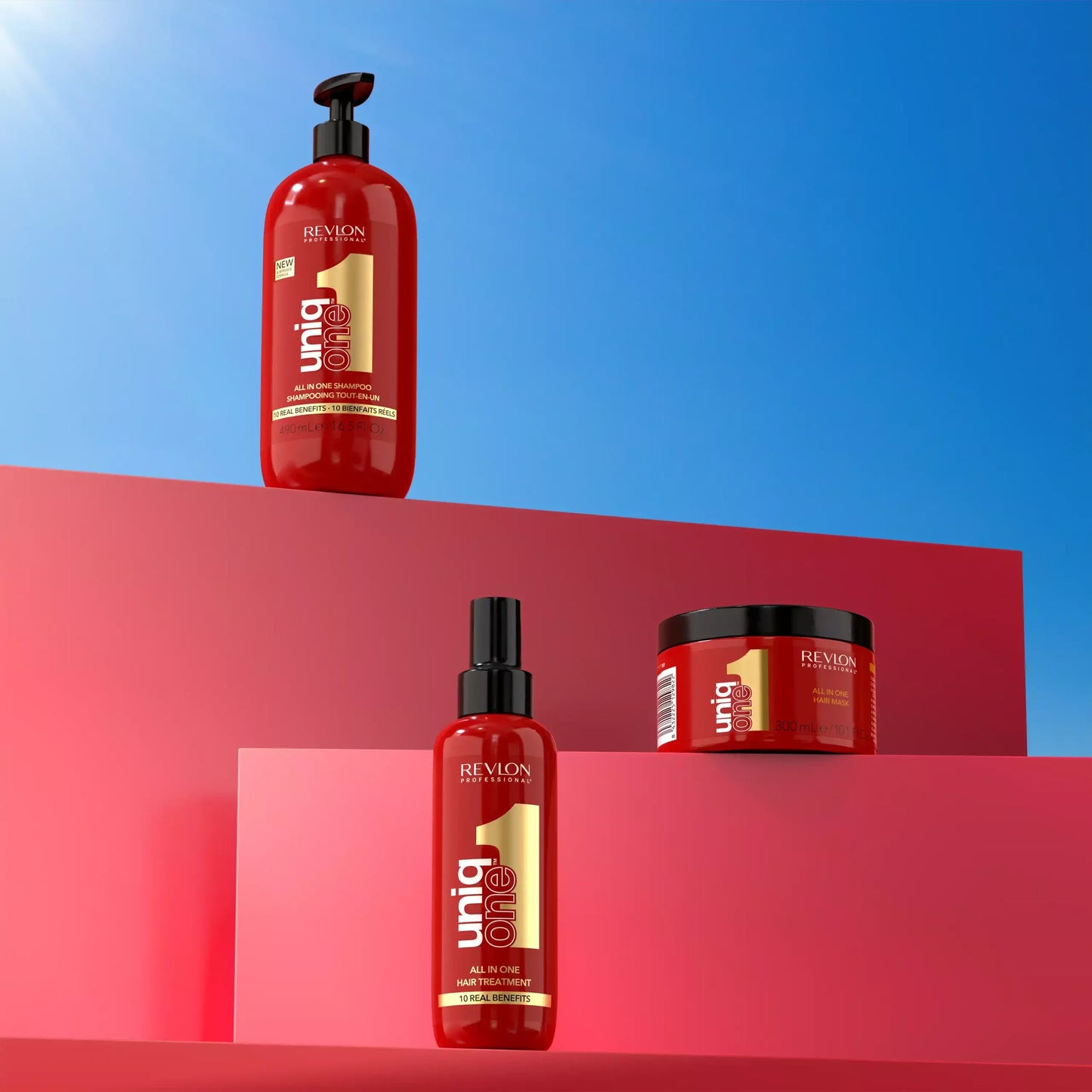 UniqONE™ Leave-In Treatment Duo Bundle - 150ml - "All in One" 10 Benefits Hair Serum - Classic Fragrance