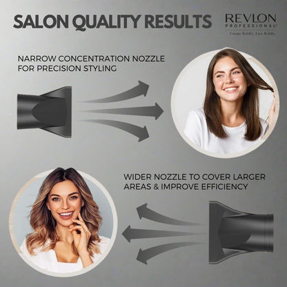 ™ Hair Dryer 2200W with 2 Styling Nozzles & Air Diffuser