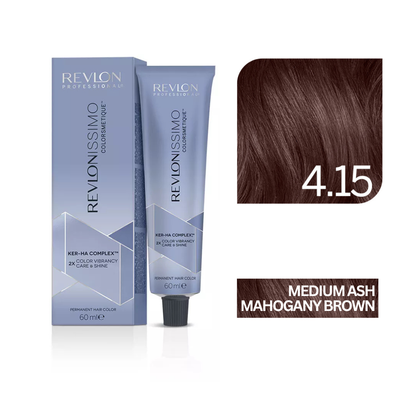 Revlonissimo Colorsmetique™ Professional Hair Color - 4.15 Medium Ash Mahogany Brown