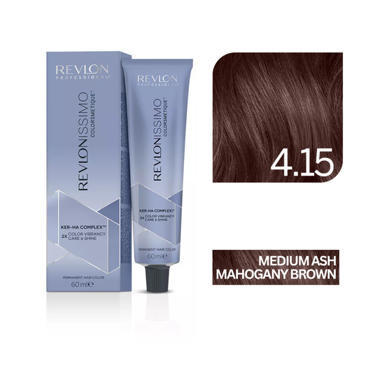 Revlonissimo Colorsmetique™ Professional Hair Color - 4.15 Medium Ash Mahogany Brown