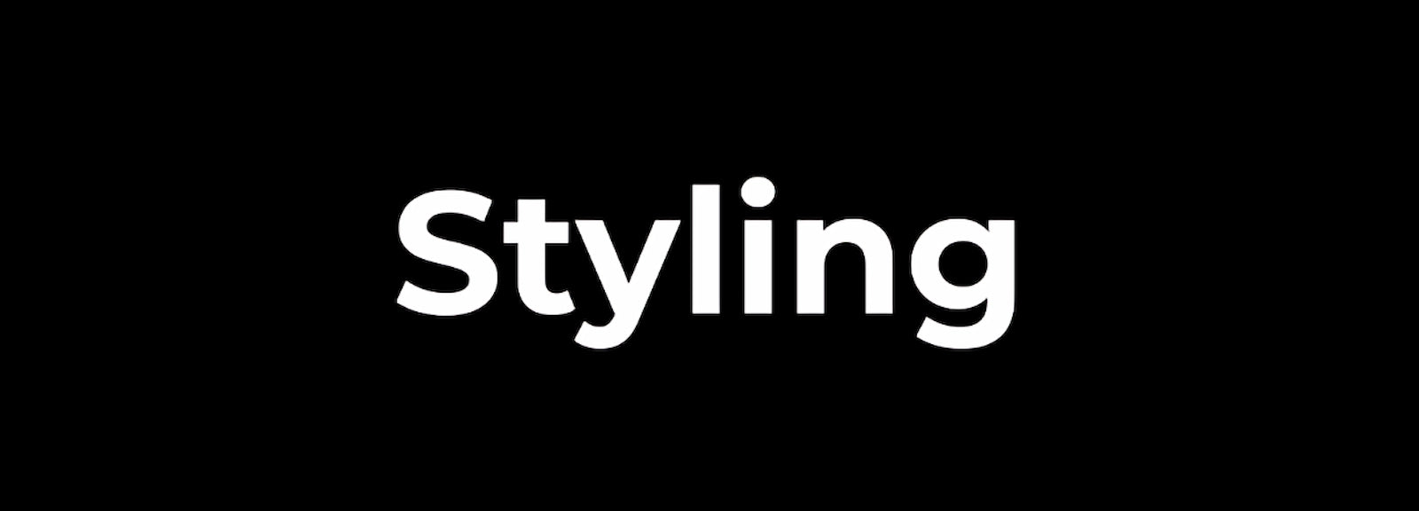 Styling banner