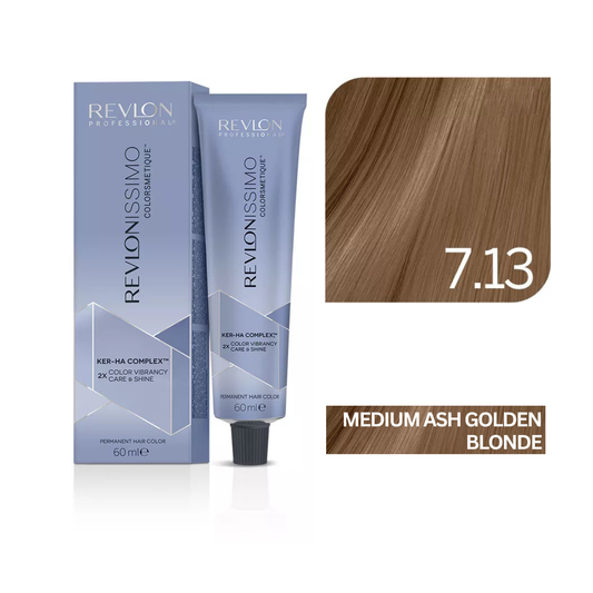 Revlonissimo Colorsmetique™ Professional Hair Color - 7.13 Medium Ash Golden Blonde