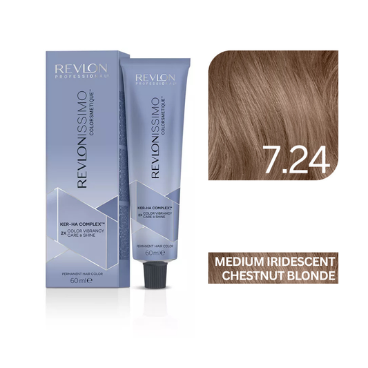 Revlonissimo Colorsmetique™ Professional Hair Color - 7.24 Medium Iridescent Chestnut Blonde
