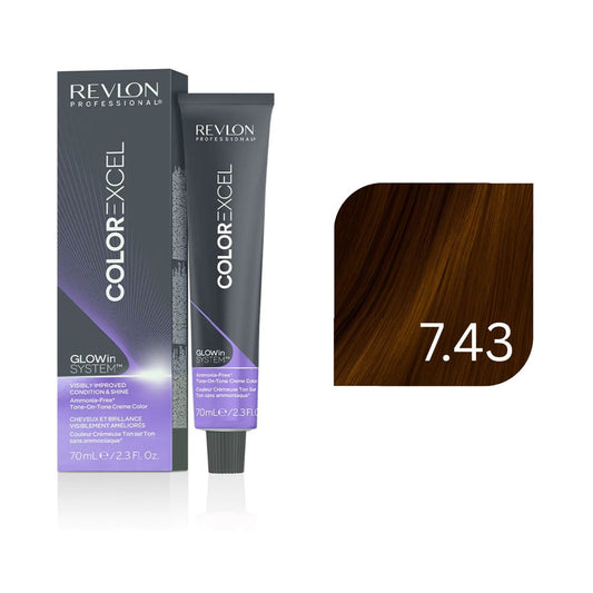 Color Excel™ Professional Hair Color - 7.43 - 70ml