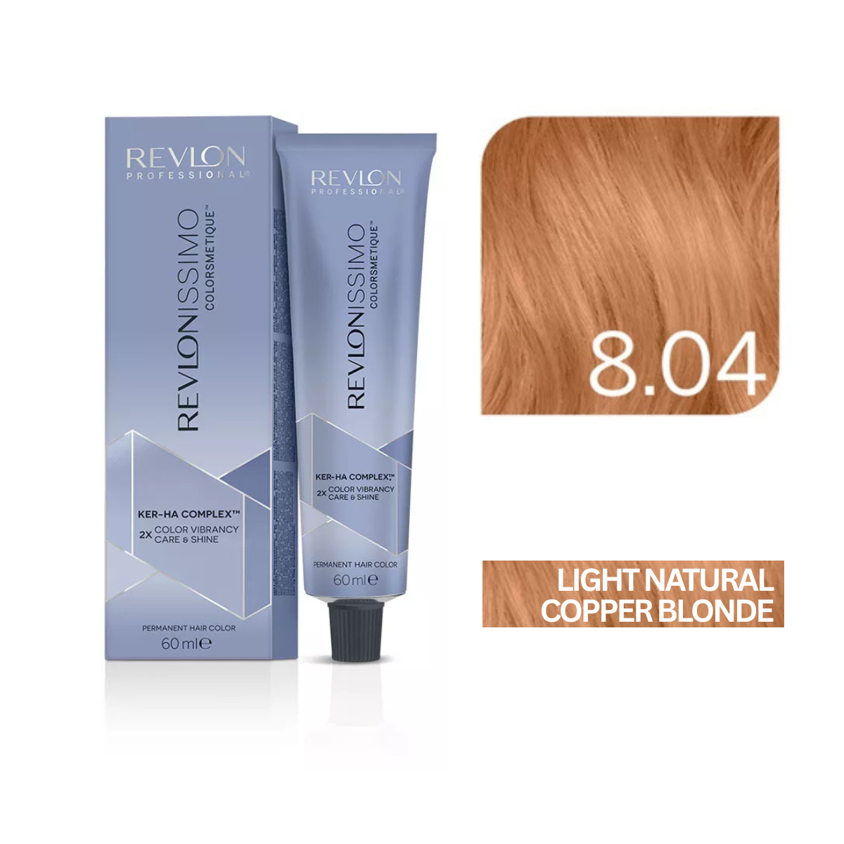 Revlonissimo Colorsmetique™ Professional Hair Color - 8.04 Light Natural Copper Blonde