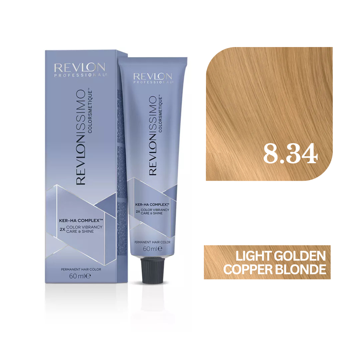 Revlonissimo Colorsmetique™ Professional Hair Color - 8.34 Light Golden Copper Blonde