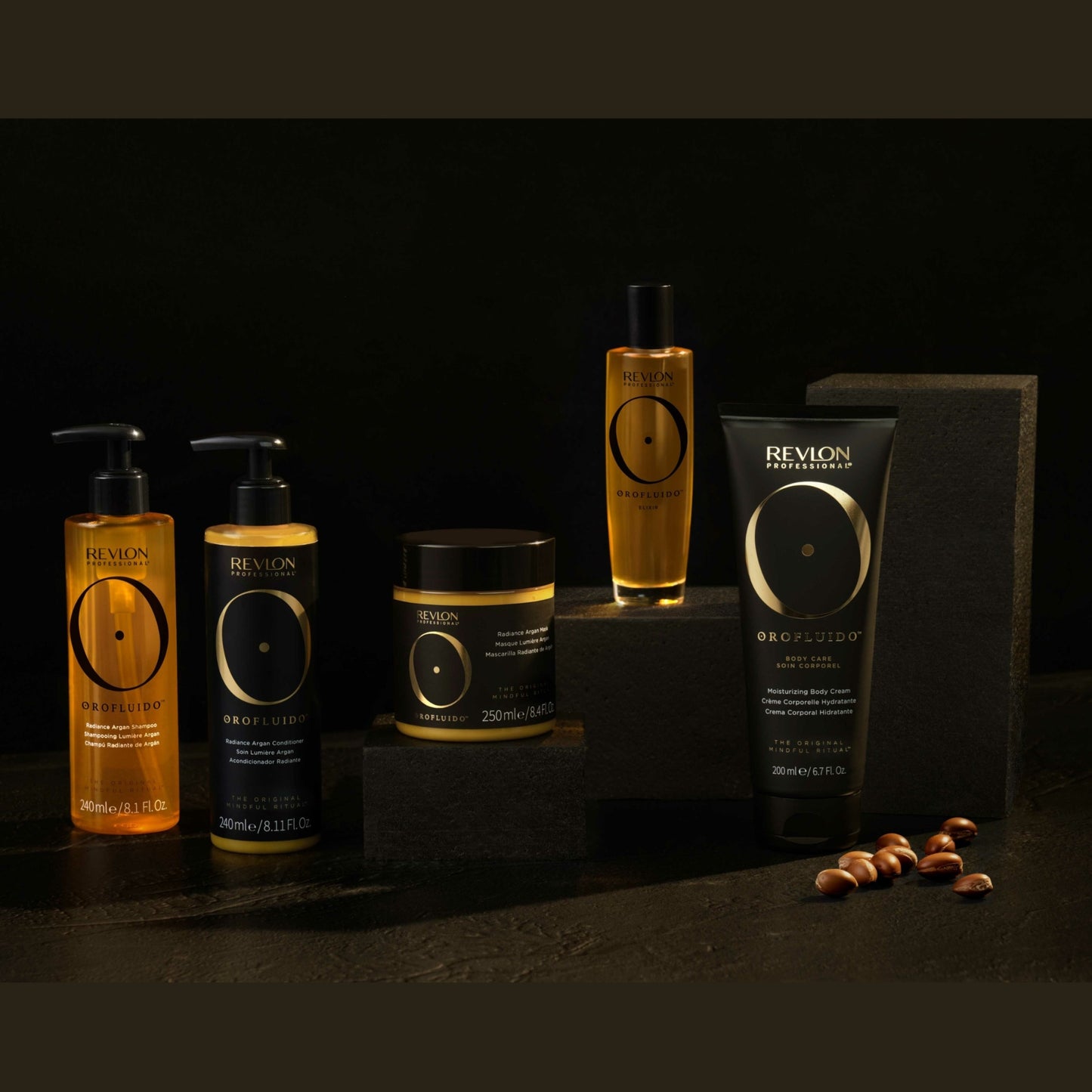 Orofluido™ Travel Bundle Minis - Elixir 100ml, Body Cream 50ml, Radiance Argan Conditioner 50ml