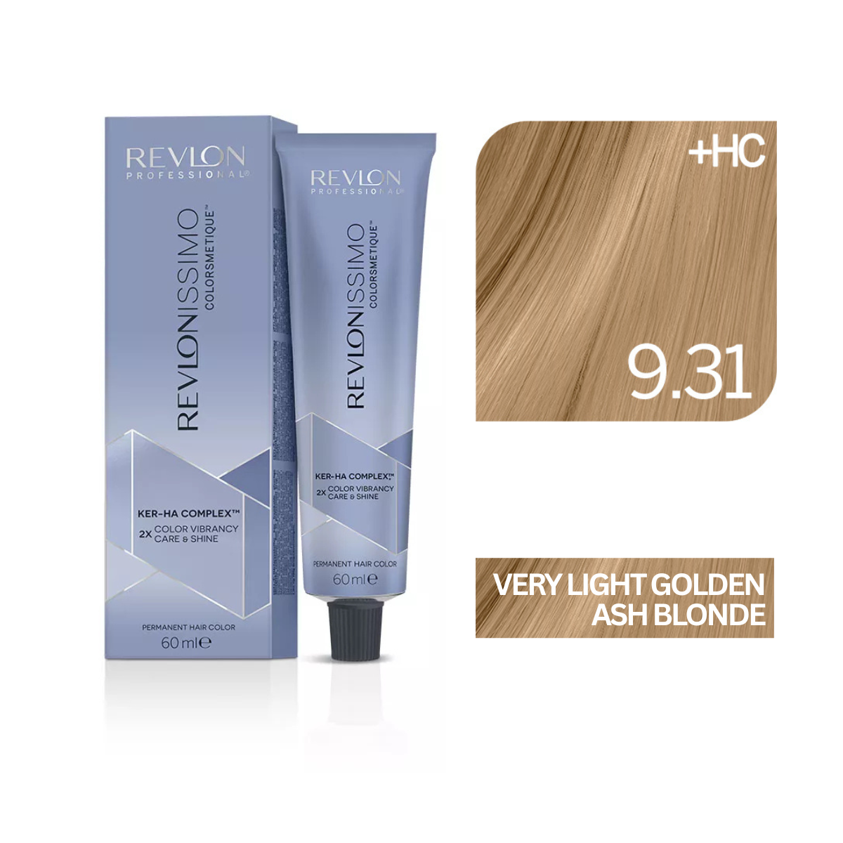 Revlonissimo Colorsmetique™ Professional Hair Color - High Coverage 9.31 - Very Light Golden Ash Blonde