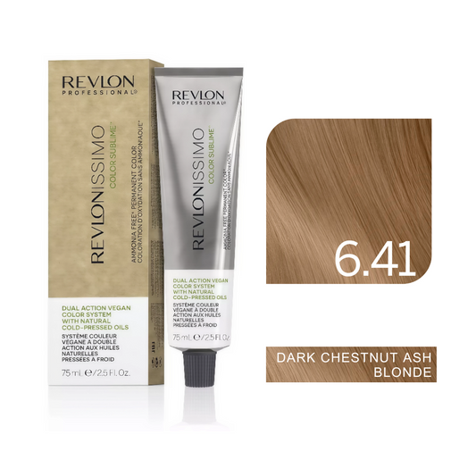 Color Sublime™ Ammonia Free - Dark Chestnut Ash Brown Hair Color Cream Permanent Hair Color, for Salon & Home Use - Rich Shades for Grey Coverage & Vibrant Hair Color – 75ml