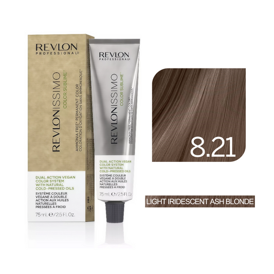 Color Sublime™ Ammonia Free -  Light Iridescent Ash Blonde Hair Color Cream Permanent Hair Color, for Salon & Home Use - Rich Shades for Grey Coverage & Vibrant Hair Color – 75ml