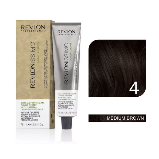 Color Sublime™ Ammonia Free - Medium Brown Hair Color Cream Permanent Hair Color, for Salon & Home Use - Rich Shades for Grey Coverage & Vibrant Hair Color – 75ml