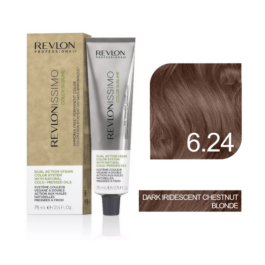 Color Sublime™ Ammonia Free - Dark Iridescent Chestnut Blonde Hair Color Cream Permanent Hair Color, for Salon & Home Use - Rich Shades for Grey Coverage & Vibrant Hair Color – 75ml