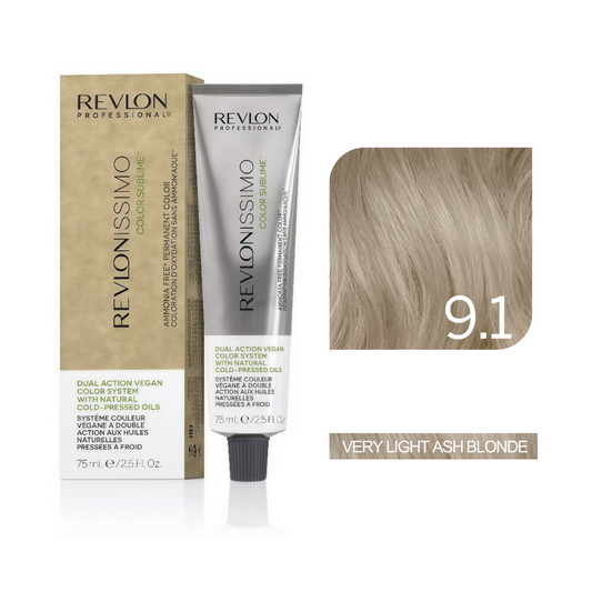 Color Sublime™ Ammonia Free - Very Light Ash Blonde Hair Color Cream Permanent Hair Color, for Salon & Home Use - Rich Shades for Grey Coverage & Vibrant Hair Color – 75ml