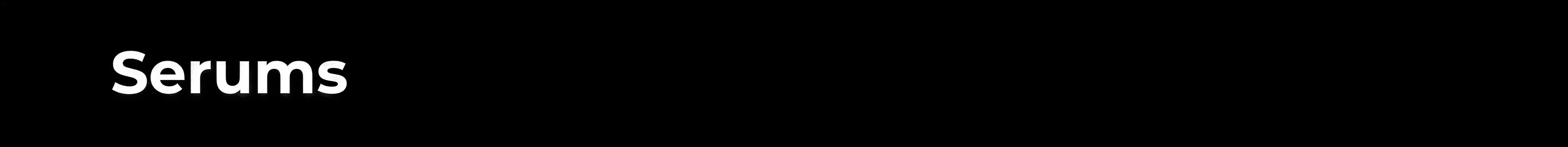 Serums banner